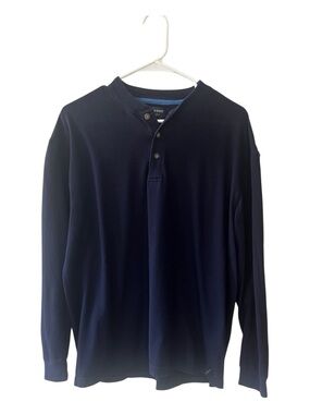 Dockers Long Sleeve Sleep Collection Navy Size M Men